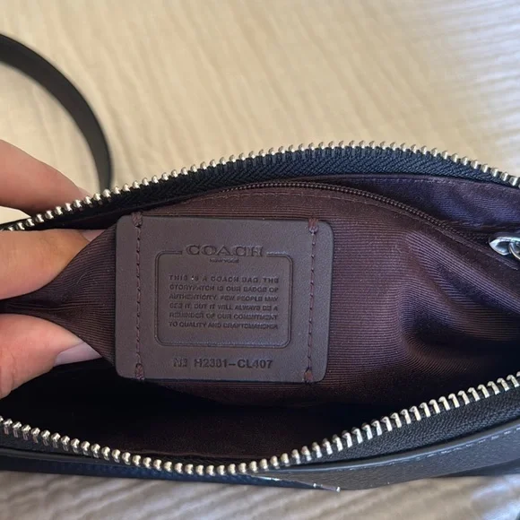 Coach Black Leather Crossbody Bag - Picture 9 of 9